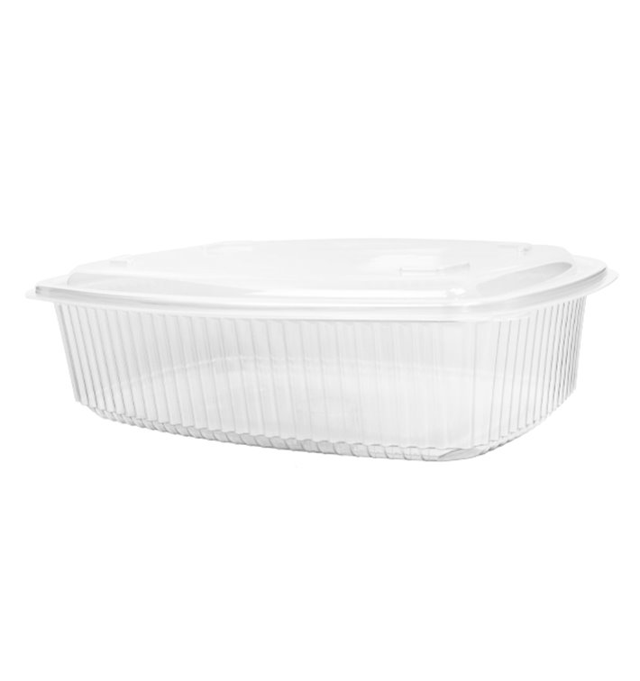 Hinged High Lid Food Container Microwavable in PP 1500ml (25 Units) Hinged High Lid Food Container Microwavable in PP 1500ml (25 Units)