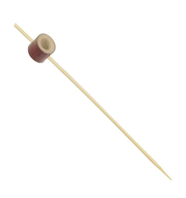 Bamboo Skewer with Red Ring 12cm (1000 Units) Bamboo Skewer with Red Ring 12cm (1000 Units)