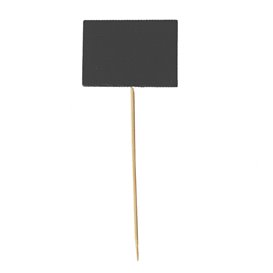 Bamboo Skewers with Slate 6.3x3.8cm (1.000 Units)
