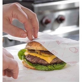 Eco Greaseproof Paper for Wrappling Red 30x40cm (3.000 Units)