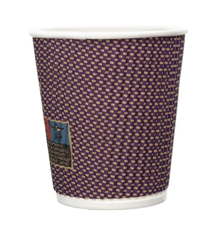 Paper Cup Ripple Wall Kraft 9Oz/270ml Ø8,0cm (1.050 Units) Paper Cup Ripple Wall Kraft 9Oz/270ml Ø8,0cm (1.050 Units)
