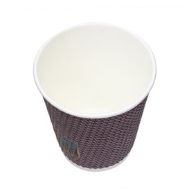 Paper Cup Ripple Wall Kraft 9Oz/270ml Ø8,0cm (1.050 Units)