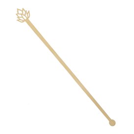 Bamboo Lotus Blossom Drink Stirrer 18cm (50 Units)