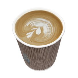 Paper Cup Ripple Wall Kraft 9Oz/270ml Ø8,0cm (1.050 Units)