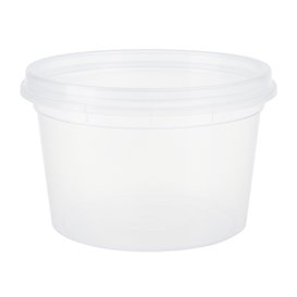 Plastic Deli Range Container in PP Transparent with Lid 480ml (240 Units)