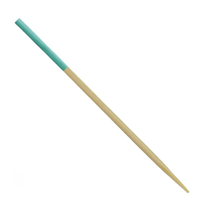 Bamboo Skewer Turquoise Tip 7cm (3.600 Units) Bamboo Skewer Turquoise Tip 7cm (3.600 Units)