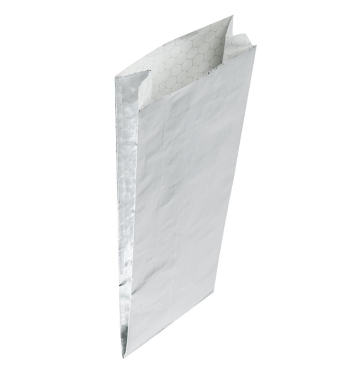 Silver Greaseproof Aluminum Foil 31,5*10,3+5cm (2000 Units) Silver Greaseproof Aluminum Foil 31,5*10,3+5cm (2000 Units)