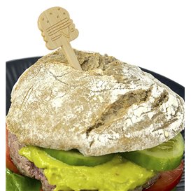 Bamboo Skewer Burger 12cm (50 Units) 