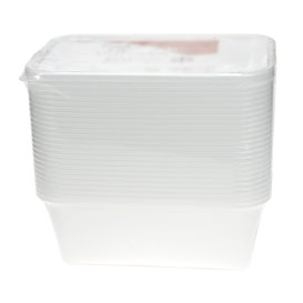 Rectangular Container in PP White 750ml 17x11,5x6,4cm (500 Units)