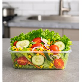 Rectangular Container in PP Transparent 750ml 17,4x11,6x5,5cm (500 Units)