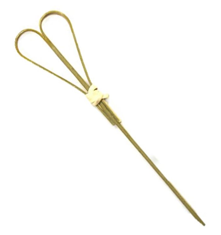 Bamboo Food Pick "Cuore" Design Natural 9cm (1000 Units) Bamboo Food Pick "Cuore" Design Natural 9cm (1000 Units)