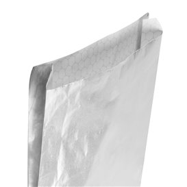 Silver Greaseproof Aluminum Foil Bag 22,3+5x20cm (250 Units)