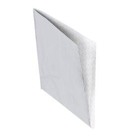 Paper Food Bag Grease-Proof Opened 2L Silver 16x16cm (500 Units)