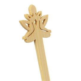 Bamboo Stirrer “Bouddha 2” for Drink 14cm (600 Units)