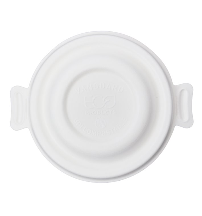 Sugarcane Lid White for Bowl 175 and 235ml (600 Units) Sugarcane Lid White for Bowl 175 and 235ml (600 Units)