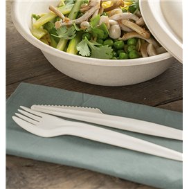 Kraft Cardboard Cutlery Kit Fork and Knife (300 Units)