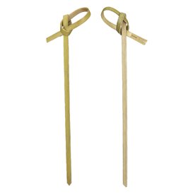 Bamboo Bow Skewer Natural 10cm (250 Units)  