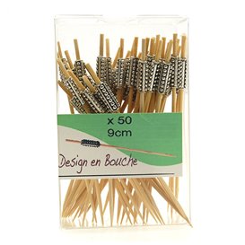 Bamboo skewer “Totem” 9cm (600 Units)