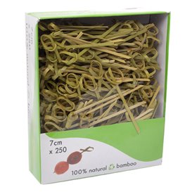 Natural Bamboo Bow Skewer 7cm in box (2.500 Units)  