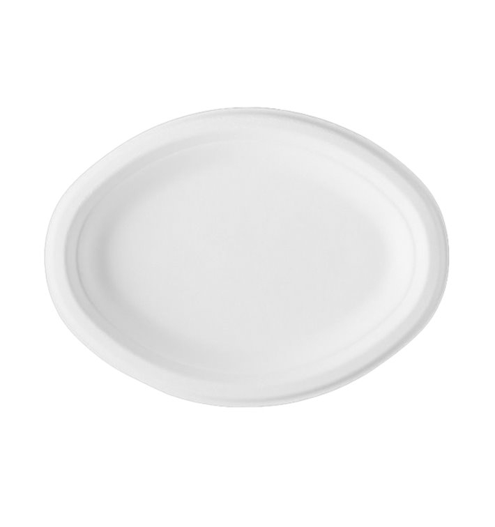 Sugarcane Tray Bagasse White 25,4x17,5 cm (500 Units) Sugarcane Tray Bagasse White 25,4x17,5 cm (500 Units)
