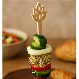 Bamboo Skewer Lotus Blossom 12cm (50 Units) 