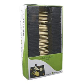 Bamboo Skewers with Slate 6.3x3.8cm (1.000 Units)