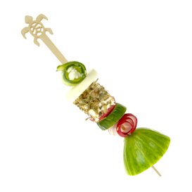 Turtle Bamboo Drink Stirrer 12cm (600 Units)