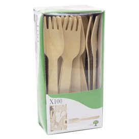 Wooden Fork Eco 16cm (100 Units)