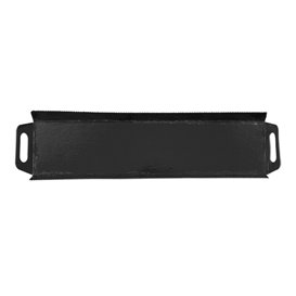 Paper Tray with Handles Rectangular shape Black 32x7,5 cm (100 Units)  