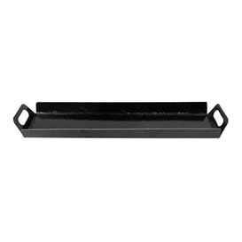 Paper Tray with Handles Rectangular shape Black 32x7,5 cm (100 Units)  