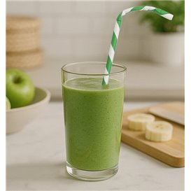 Paper Straw Flexible Pack Wrapped Ø0,6cm 23cm (250 Units)