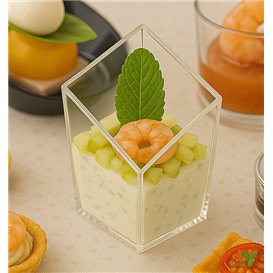 Transparent PS Diamond Tasting Glass 60ml (200 Units) 