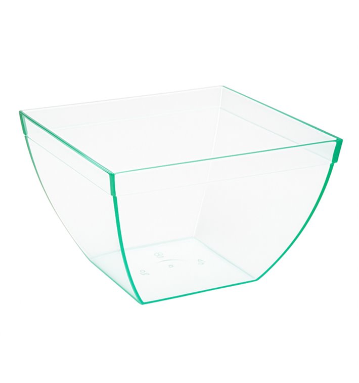 Transparent PS Tasting Bowl “Water Green” 580ml (25 Units)