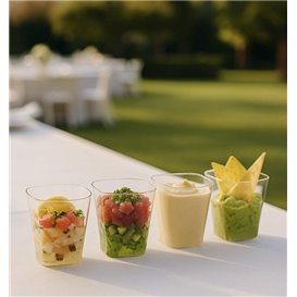 Portion Tasting Cup PS Transparent 150ml High 7.1cm (20 Units) 