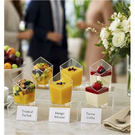 Transparent PS Diamond Portion Tasting Cup 48ml (200 Units) 