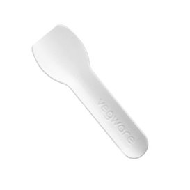 Paper Ice Cream Spoon Compostable White 9cm (2.000 Units)