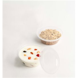 PP Plastic Souffle Cup with Hinged Lid Round 6Oz/180ml (100 Units)
