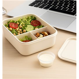 Souffle Cup in PP Plastic with Lid 2Oz/60ml (1.000 Units)