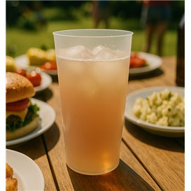 PP Cocktail Cup Reusable Shatterproof Transparent 470 ml (15 Units)
