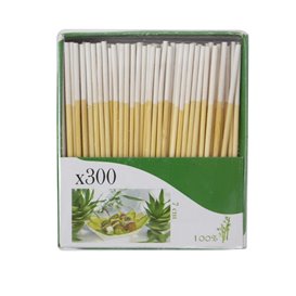 Bamboo Food Picks White Tip 7cm (300 Units)