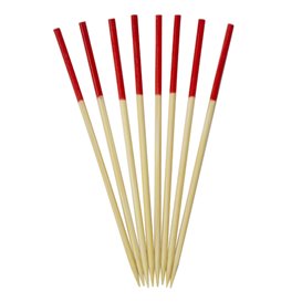 Bamboo Food Picks Red Tip 7cm (300 Units)