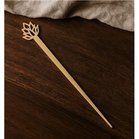Bamboo Food Picks Lotus Blossom 12cm (50 Units) 