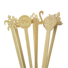 Bamboo Tree of Life Drink Stirrer 18cm (50 Units) 