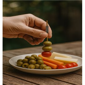 Bamboo Food Picks “Totem” 9cm (600 Units)