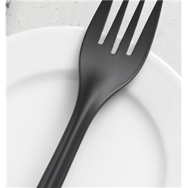 Reusable Fork in PP Black 17,5cm (50 Units)