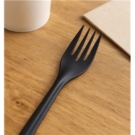 Reusable Fork in PP Black 17,5cm (50 Units)