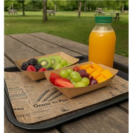 Paper Food Wrap Grease-Proof "Times" Kraft 31x31cm (4.000 Units)