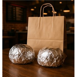 Wrap Aluminium Foil Paper 41x41cm (500 Units)
