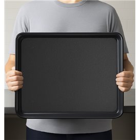 Plastic Tray Black 50x37cm (24 Units)