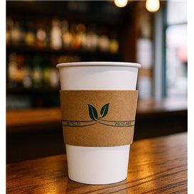 Kraft Coffe Cup Sleeve 8 Oz (100 Units)